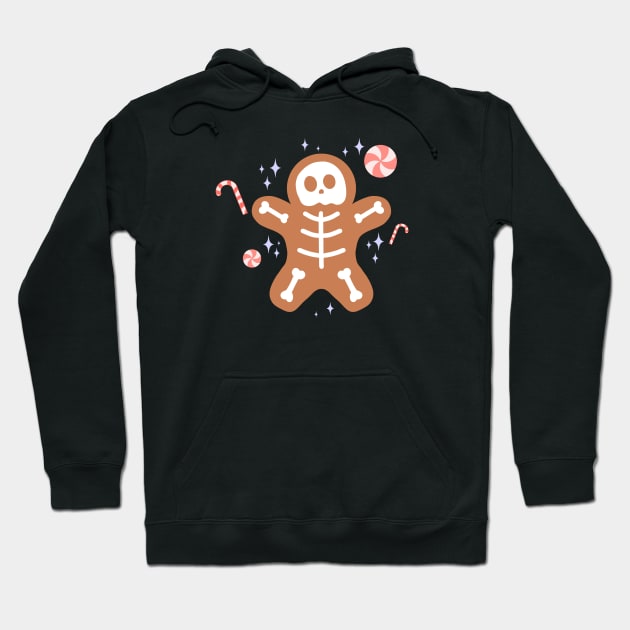 Skeleton Gingerbread Man Hoodie by JM's Designs